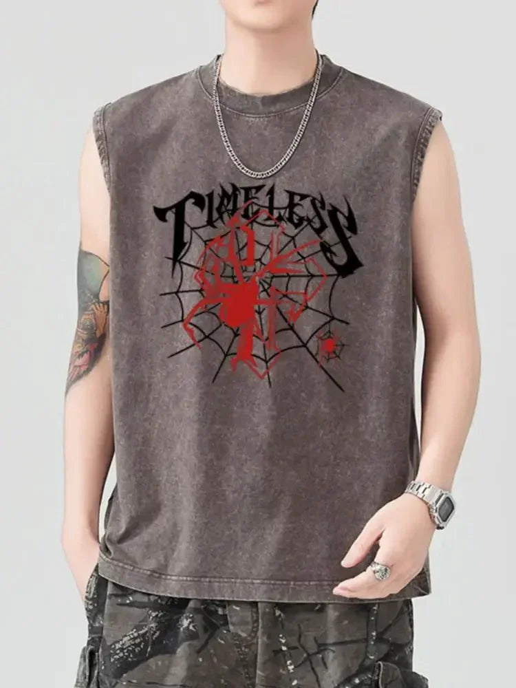 Men's Spider Round Neck Tank - Update AvenueTrendsi1004006442556531004006442556535ee1e721 - a026 - 4722 - b346 - cdd8dd85535f - Max - OriginBrown
