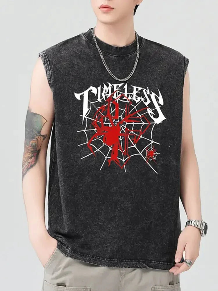 Men's Spider Round Neck Tank - Update AvenueTrendsi100400644257558100400644257558fcc4d22f19314d05abf5d4e382e31e74 - Max - OriginBlack