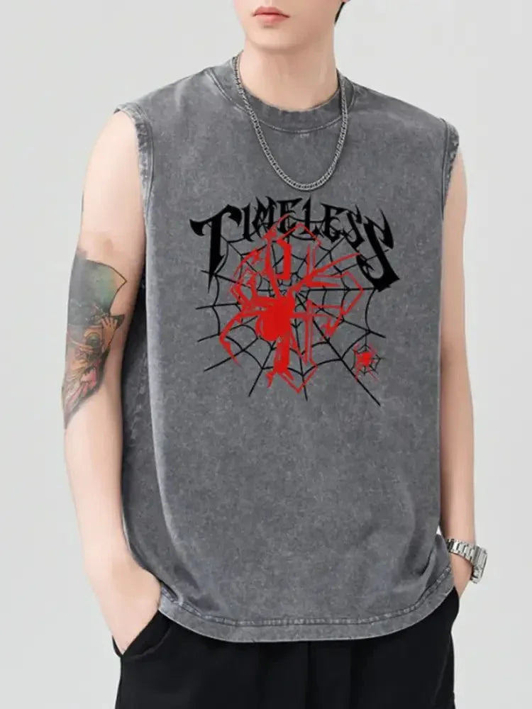 Men's Spider Round Neck Tank - Update AvenueTrendsi100400644257558100400644257558c592d06e62ed4b28a0973d337d6952d0 - Max - OriginBlack