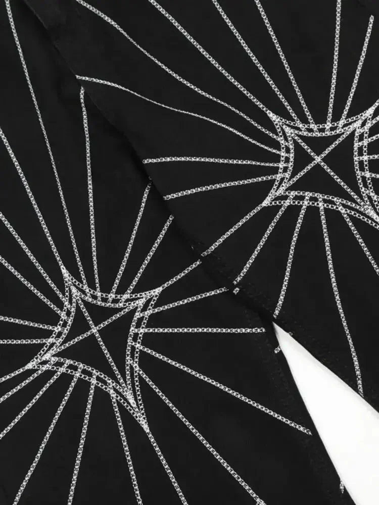 Men's Spider Web Embroidered Flared Jeans - Update AvenueTrendsi100400294337485100400294337485Men's Spider Web Embroidered Flared JeansBlack