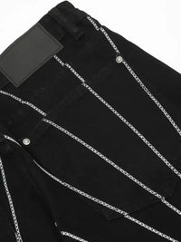 Men's Spider Web Embroidered Flared Jeans - Update AvenueTrendsi100400294337485100400294337485Men's Spider Web Embroidered Flared JeansBlack