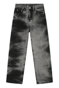 Men's Tie Dye Baggy Jeans with Pockets - Update AvenueTrendsi100400835761093100400835761093Men's Tie Dye Baggy Jeans with PocketsDark Gray