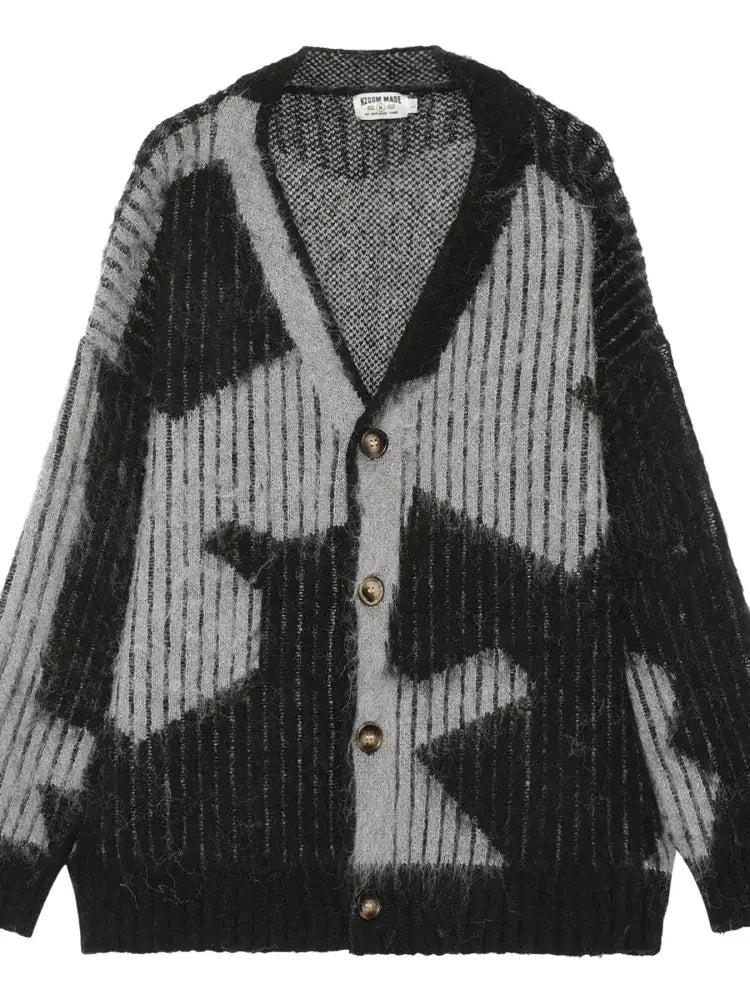 Men's V-Neck Long Sleeve Cardigan