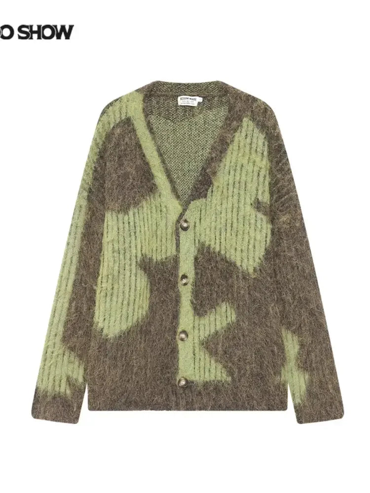 Men's V-Neck Long Sleeve Cardigan
