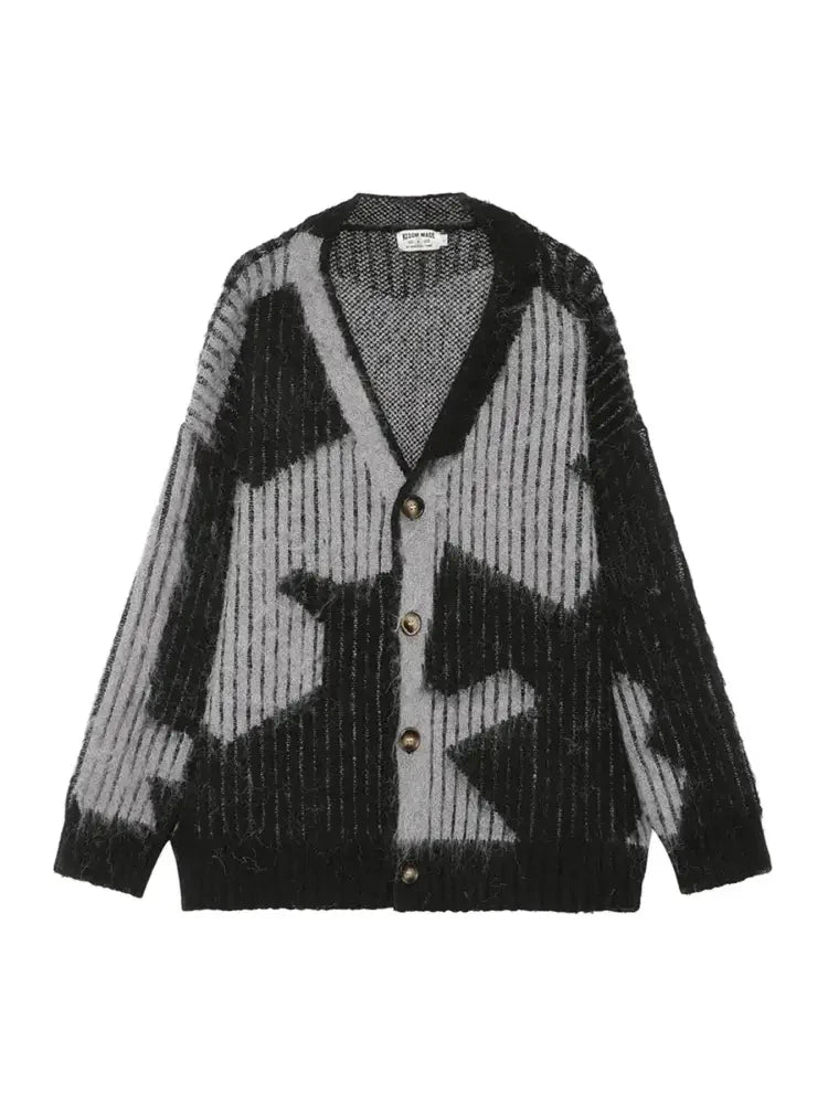 Men's V-Neck Long Sleeve Cardigan