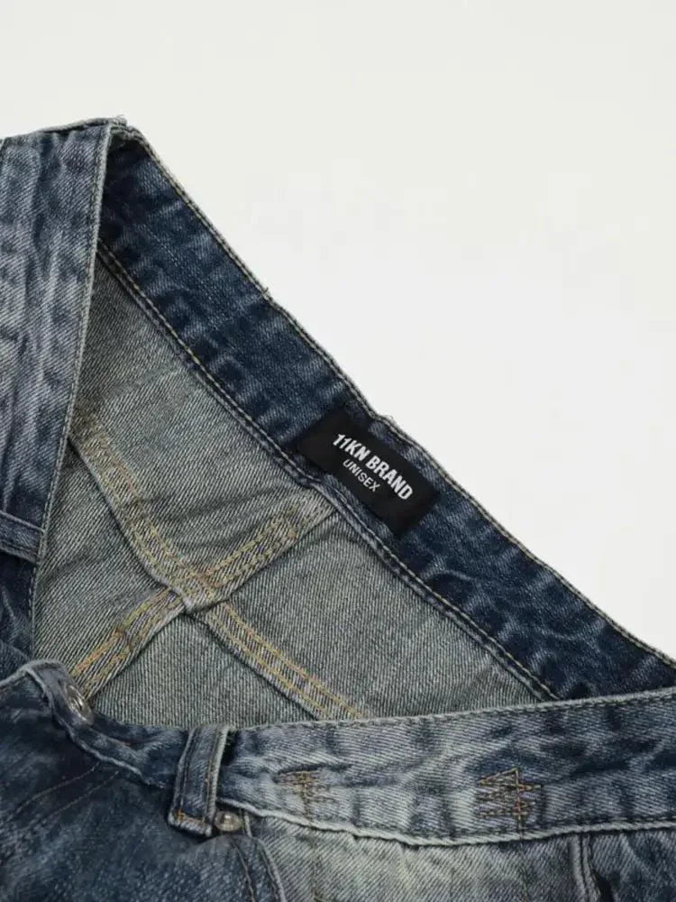 Men's Vintage Wash Distressed Jeans - Update AvenueTrendsi100400728323203100400728323203Men's Vintage Wash Distressed JeansWashed Blue