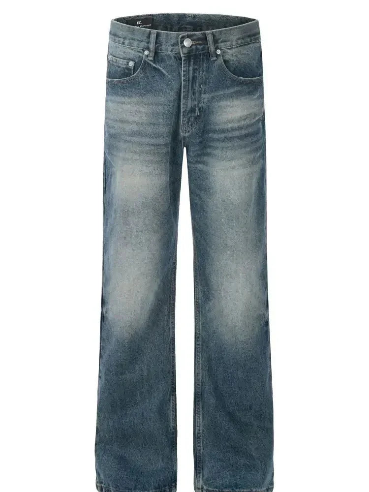 Men's Vintage Wash Loose Fit Jeans - Update AvenueTrendsi100400082830201100400082830201Men's Vintage Wash Loose Fit JeansBlue