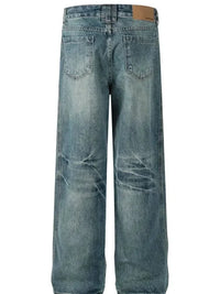 Men's Vintage Wash Wide Leg Denim Jeans - Update AvenueTrendsi100400078398603100400078398603Men's Vintage Wash Wide Leg Denim JeansBlue