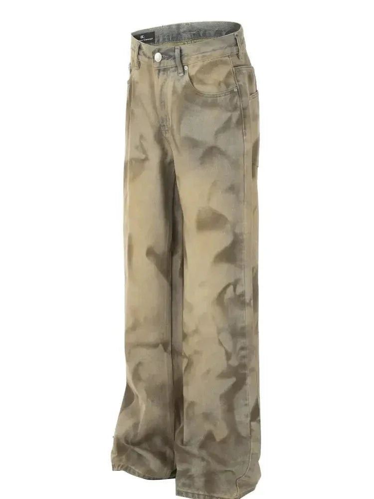 Men's Vintage Wash Wide - Leg Jeans - Update AvenueTrendsi100400068451990100400068451990Men's Vintage Wash Wide - Leg JeansOld Yellow