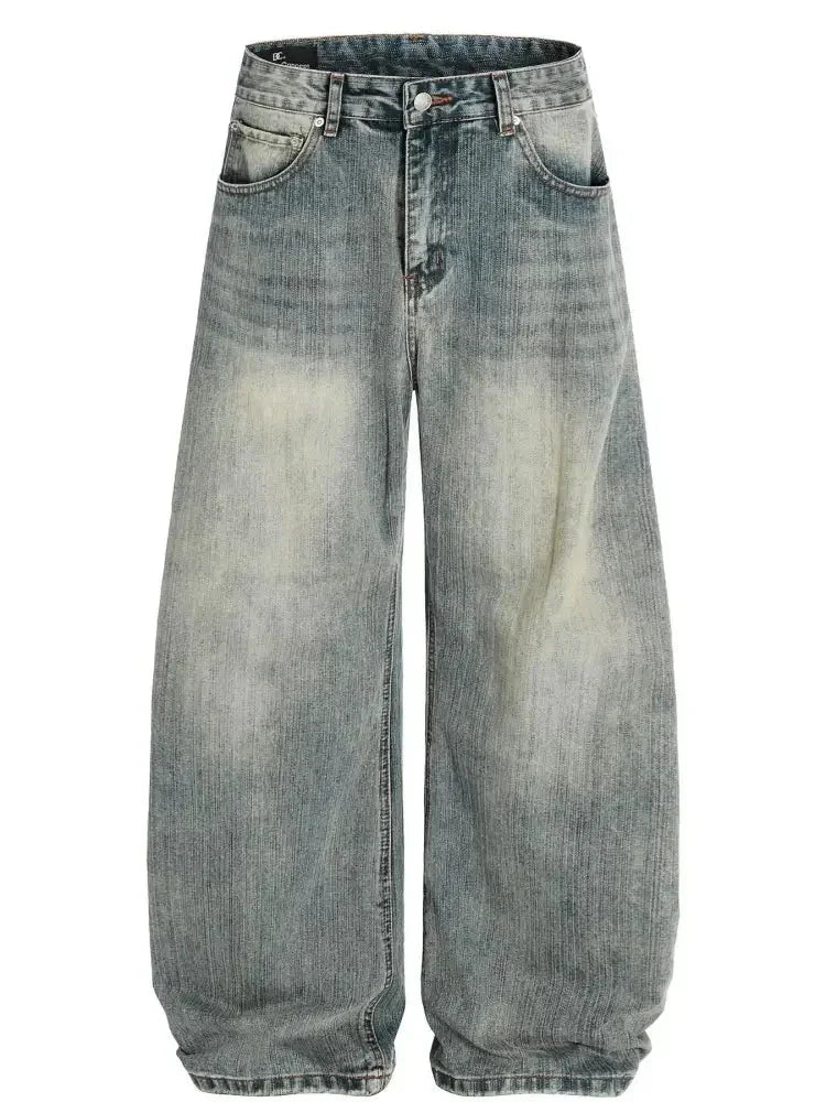 Men's Vintage Washed Baggy Jeans - Update AvenueTrendsi100400265575448100400265575448Men's Vintage Washed Baggy JeansBlue