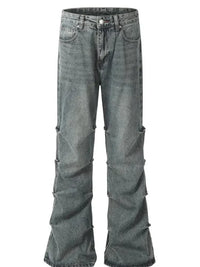 Men's Vintage Washed Flare Jeans - Update AvenueTrendsi100400066008569100400066008569Men's Vintage Washed Flare JeansBlue