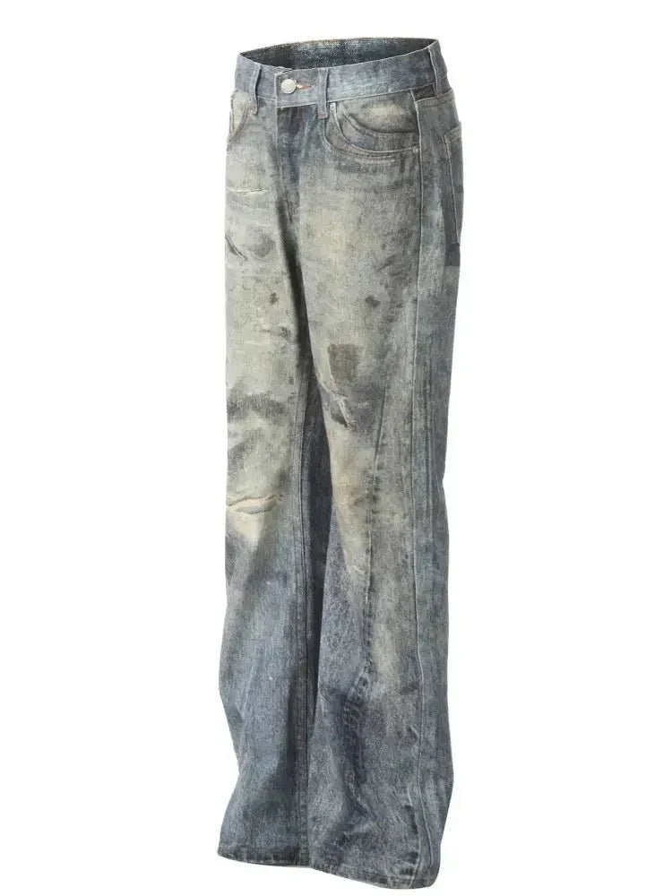 Men's Vintage Washed Loose Fit Jeans - Update AvenueTrendsi100400984382940100400984382940Men's Vintage Washed Loose Fit JeansBlue