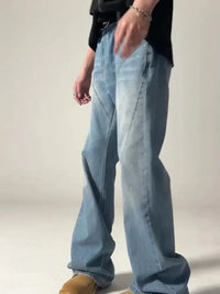 Men's Vintage Washed Wide Leg Jeans - Update AvenueTrendsi100400381056069100400381056069Men's Vintage Washed Wide Leg JeansBlue
