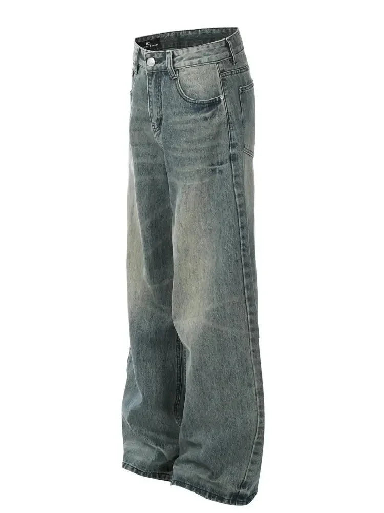 Men's Vintage Washed Wide - Leg Jeans - Update AvenueTrendsi100400725004823100400725004823Men's Vintage Washed Wide - Leg JeansBlue