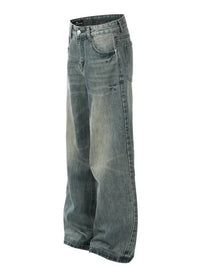Men's Vintage Washed Wide - Leg Jeans - Update AvenueTrendsi100400725004823100400725004823Men's Vintage Washed Wide - Leg JeansBlue