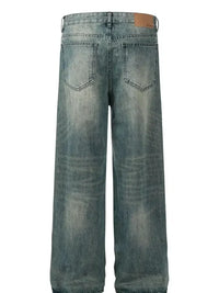 Men's Vintage Washed Wide - Leg Jeans - Update AvenueTrendsi100400725004823100400725004823Men's Vintage Washed Wide - Leg JeansBlue