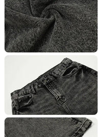 Men's Vintage Washed Wide Leg Jeans - Update AvenueTrendsi100400792579051100400792579051Men's Vintage Washed Wide Leg JeansBlack Gray