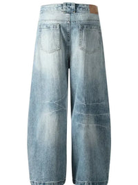 Men's Vintage Washed Wide Leg Jeans - Update AvenueTrendsi100400871732142100400871732142Men's Vintage Washed Wide Leg JeansBlue