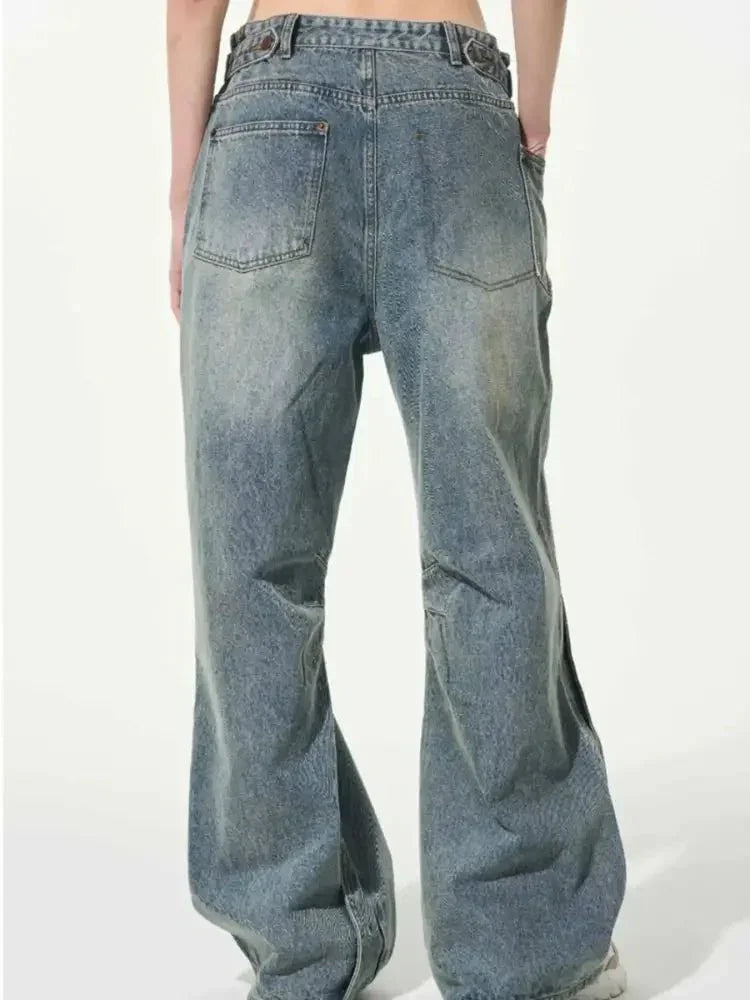 Men's Vintage Wide Leg Jeans - Update AvenueTrendsi100400658736322100400658736322Men's Vintage Wide Leg JeansBlue