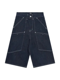 Men's Wash Cargo Denim Shorts