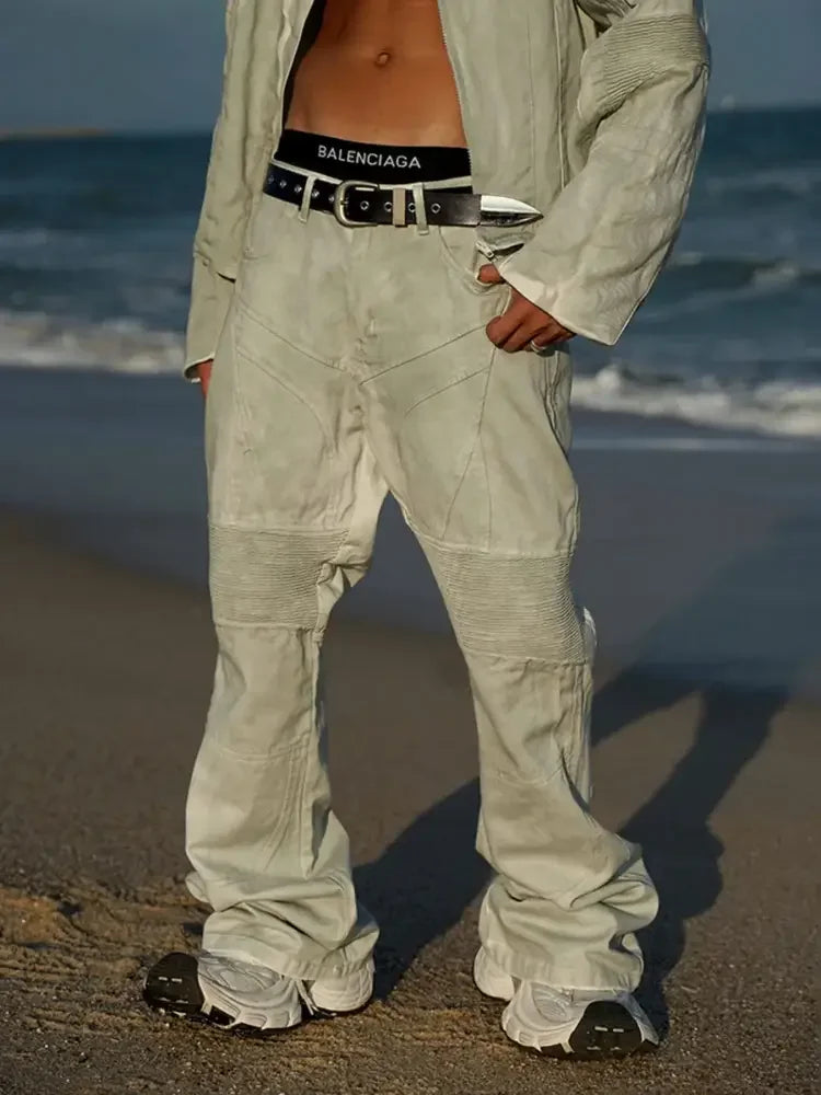 Men's Wash Flare Jeans