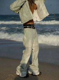 Men's Wash Flare Jeans