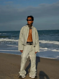 Men's Wash Flare Jeans