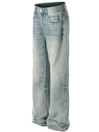 Men's Wash Loose Fit Jeans - Update AvenueTrendsi100400640826331100400640826331Men's Wash Loose Fit JeansBlue