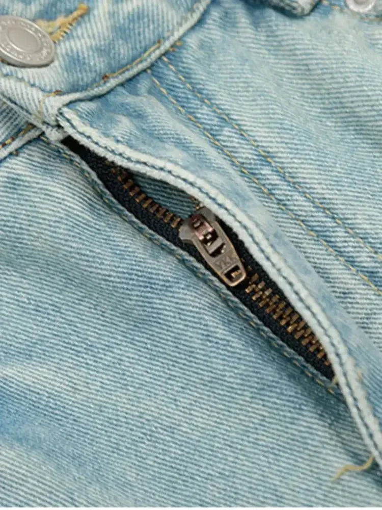 Men's Wash Pleated Wide Leg Jeans - Update AvenueTrendsi100400578674797100400578674797Men's Wash Pleated Wide Leg JeansBlue