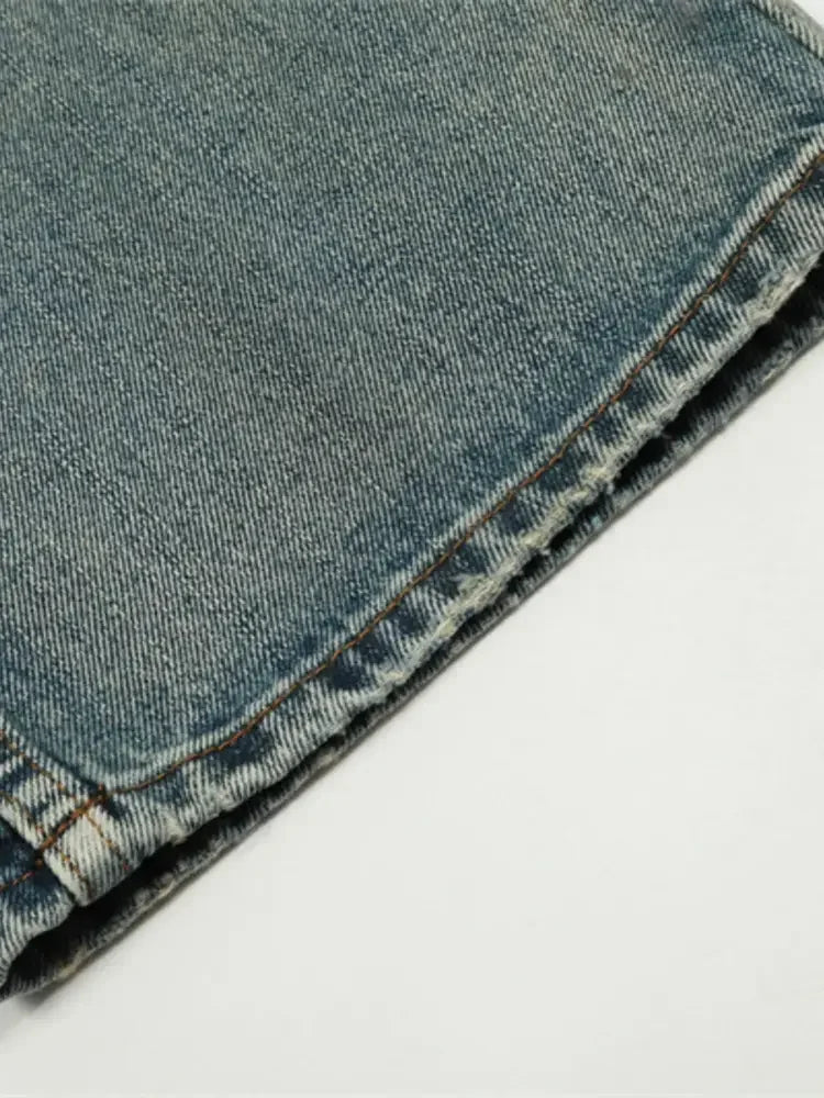 Men's Wash Straight Leg Jeans