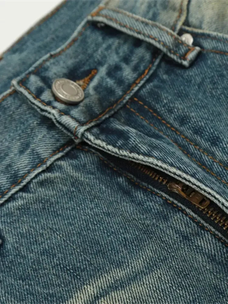 Men's Wash Straight Leg Jeans