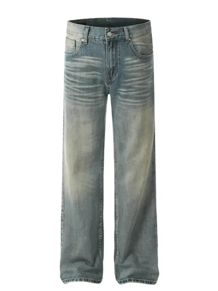 Men's Wash Straight Leg Jeans