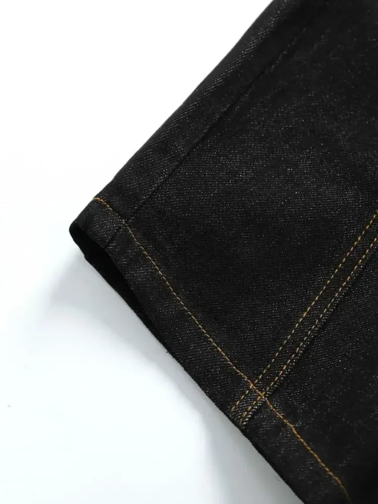Men's Wash Wide Leg Baggy Jeans