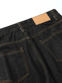 Men's Wash Wide Leg Baggy Jeans
