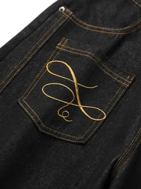 Men's Wash Wide Leg Baggy Jeans