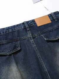 Men's Wash Wide Leg Cargo Jeans