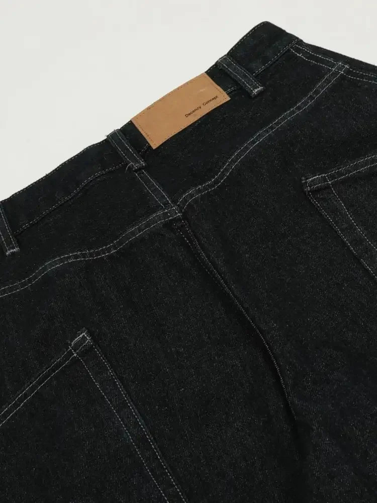Men's Wash Wide Leg Cargo Jeans