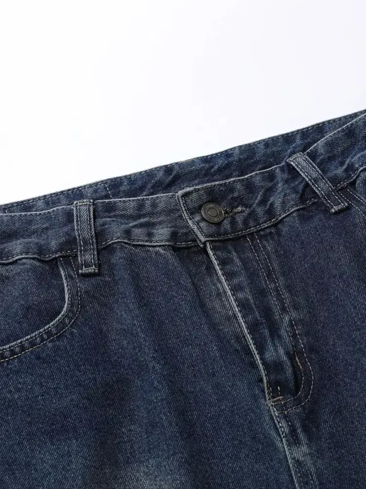 Men's Wash Wide Leg Cargo Jeans