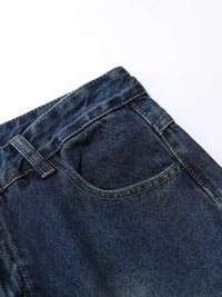 Men's Wash Wide Leg Cargo Jeans