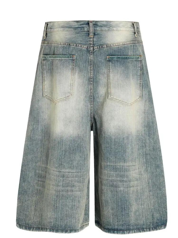 Men's Wash Wide - Leg Denim Shorts - Update AvenueTrendsi100400922501377100400922501377Men's Wash Wide - Leg Denim ShortsBlue