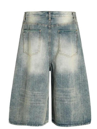 Men's Wash Wide - Leg Denim Shorts - Update AvenueTrendsi100400922501377100400922501377Men's Wash Wide - Leg Denim ShortsBlue