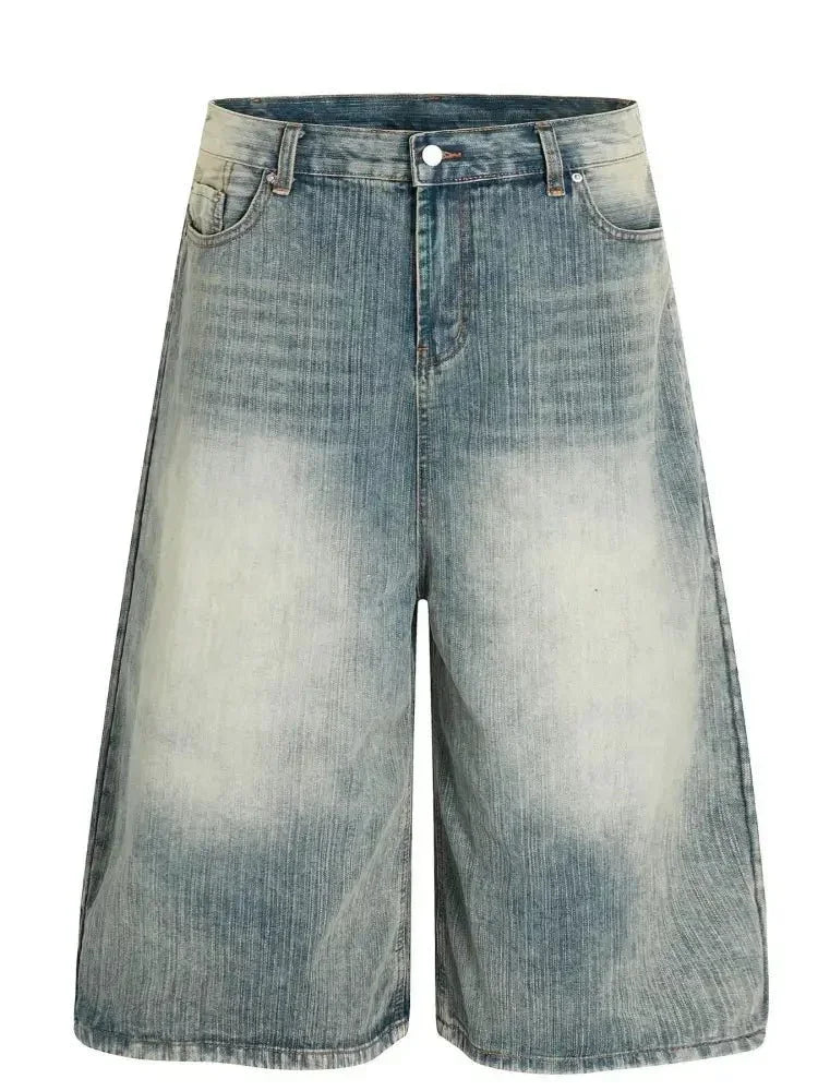Men's Wash Wide - Leg Denim Shorts - Update AvenueTrendsi100400922501377100400922501377Men's Wash Wide - Leg Denim ShortsBlue