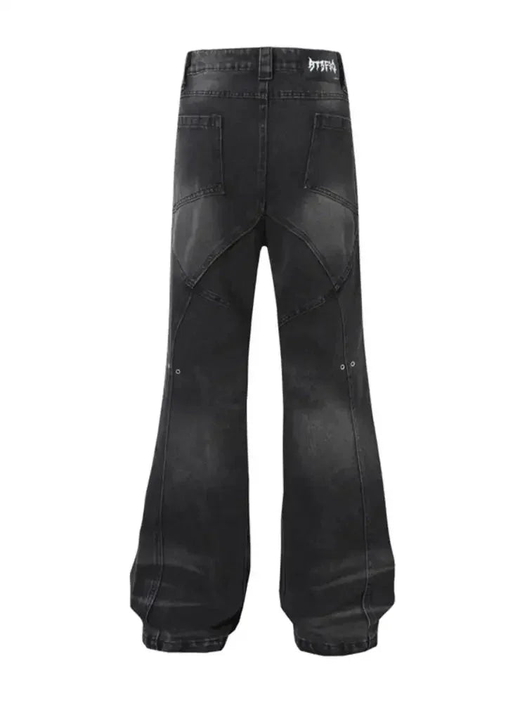 Men's Wash Wide Leg Flare Jeans - Update AvenueTrendsi100400095968790100400095968790Men's Wash Wide Leg Flare JeansNostalgic Blue