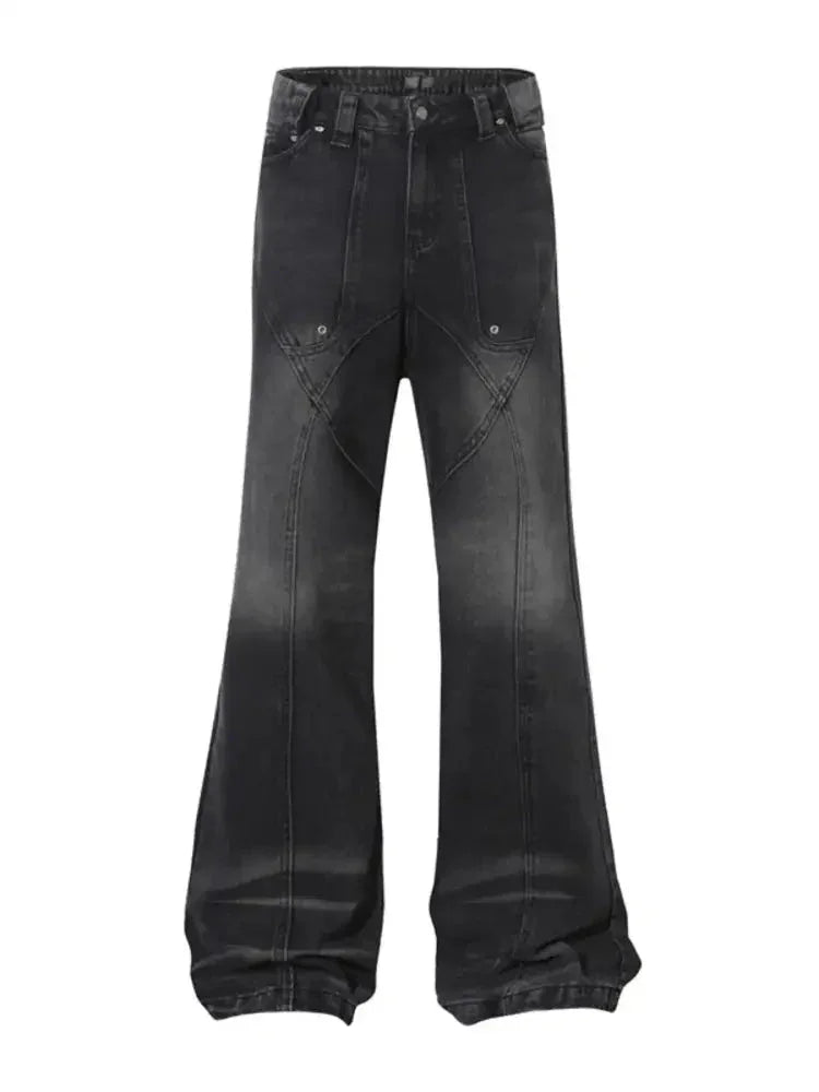 Men's Wash Wide Leg Flare Jeans - Update AvenueTrendsi100400095968790100400095968790Men's Wash Wide Leg Flare JeansNostalgic Blue