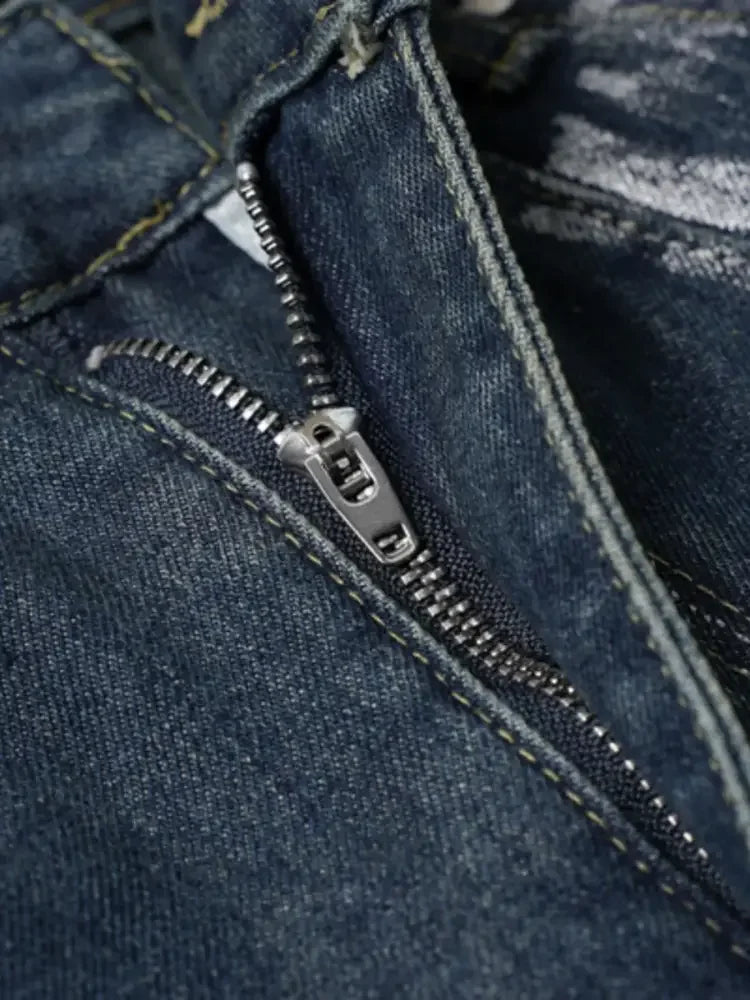 Men's Wash Wide Leg Jeans