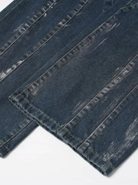 Men's Wash Wide Leg Jeans