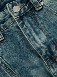 Men's Wash Wide Leg Jeans