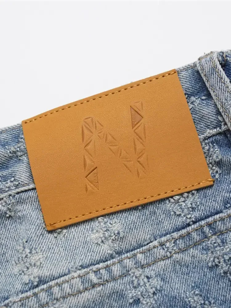 Men's Wash Wide Leg Jeans