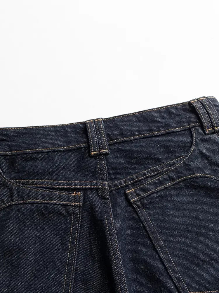 Men's Wash Wide Leg Jeans