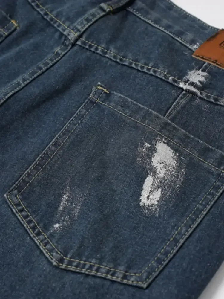 Men's Wash Wide Leg Jeans